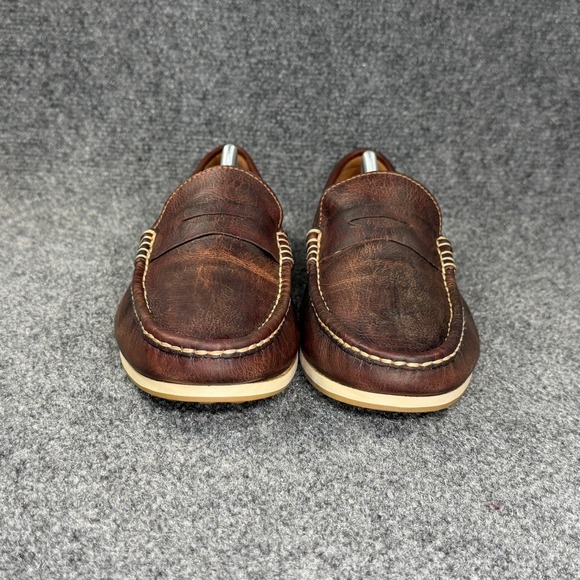 Allen Edmonds Super Sport Driver Penny Loafer Mens 10.5 3E Brown Leather Slip On main image 9